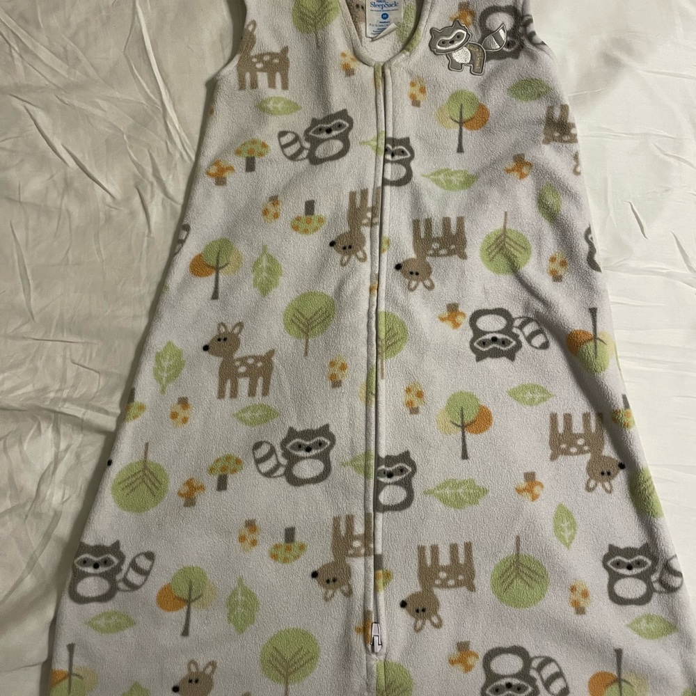 Halo Kids Fleece Sleep Sack with Woodland Animals Size M 6-12 Months